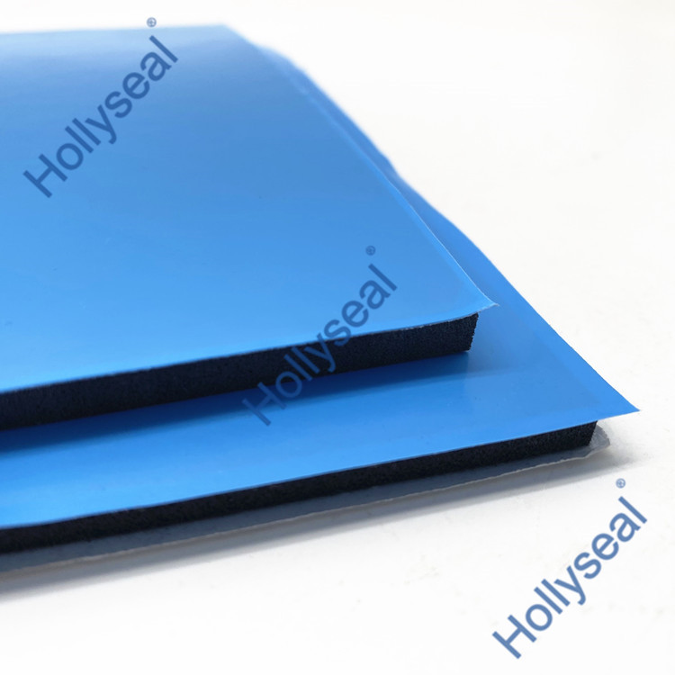 Hollyseal?藍(lán)膜半硬質(zhì)玻璃幕墻用PVC泡棉片材 厚度1mm~25mm，密度110kg/m3~500kg/ m3