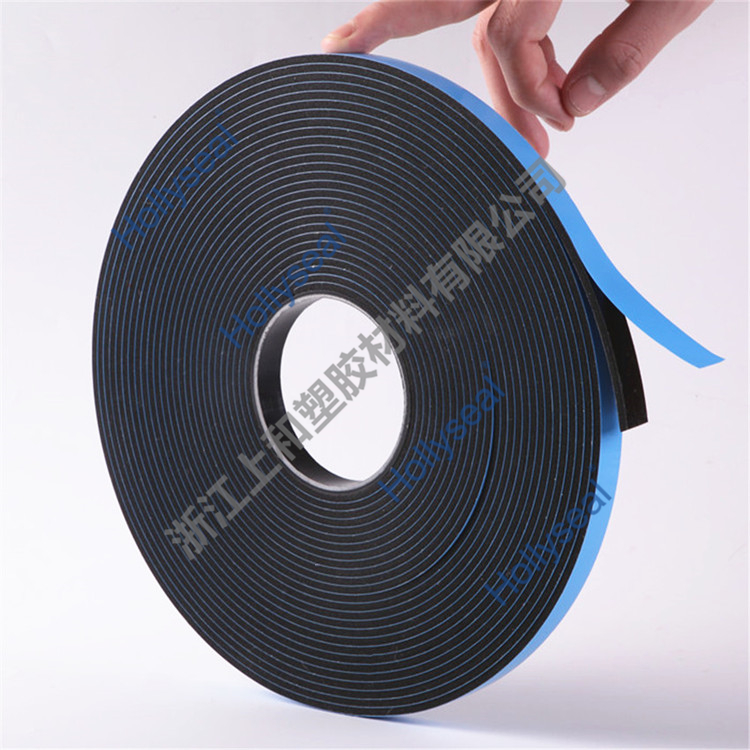 Hollyseal?PVC藍膜雙面發(fā)泡膠帶 厚度1mm~25mm，密度110kg/m3~500kg/ m3
