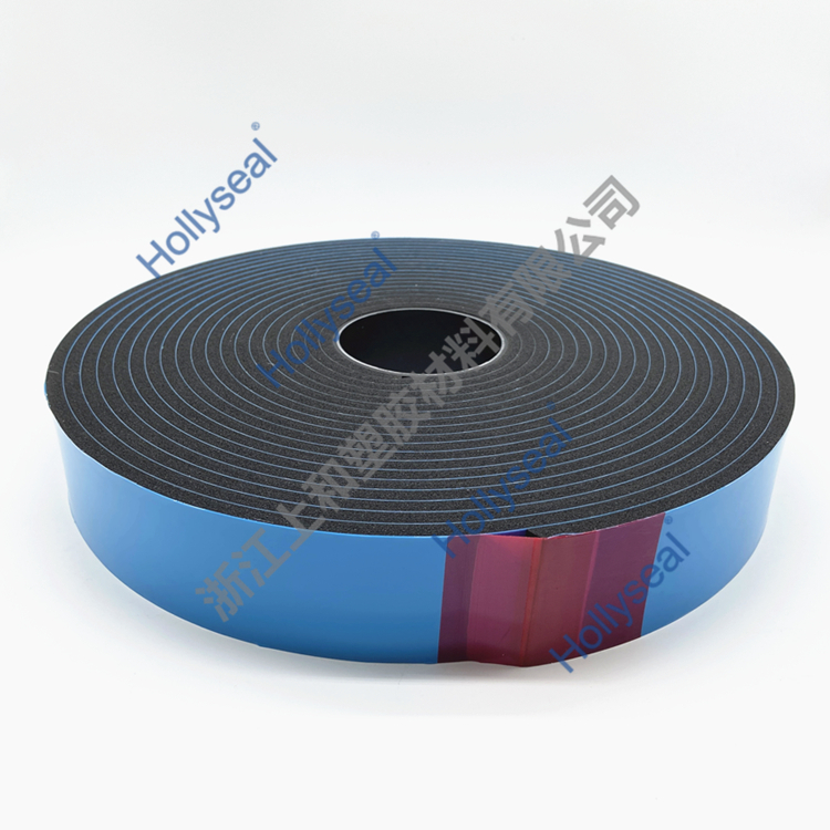 Hollyseal? 玻璃幕墻用隔熱隔音PVC泡棉膠帶 厚度1mm~25mm，密度110kg/m3~500kg/ m3