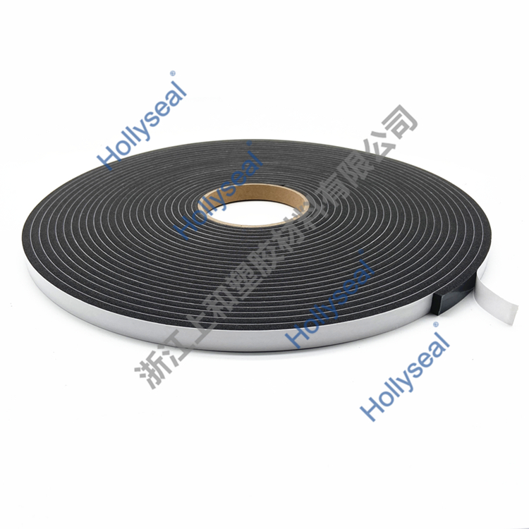 Hollyseal?PVC軟質黑色單面門窗密封條 厚度1mm~25mm，密度110kg/m3~500kg/ m3