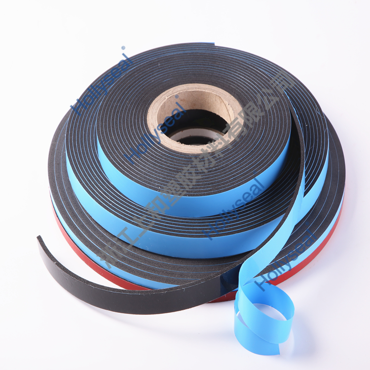 Hollyseal?高密度雙面藍(lán)膜PVC泡棉膠帶 厚度1mm~25mm，密度110kg/m3~500kg/ m3